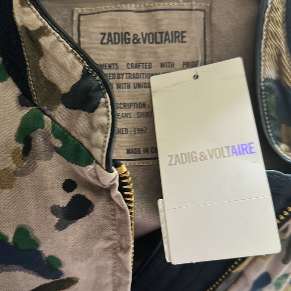 Zadig and Voltaire KAVY CAMOU PARKA Jacket - Picture 8 of 8